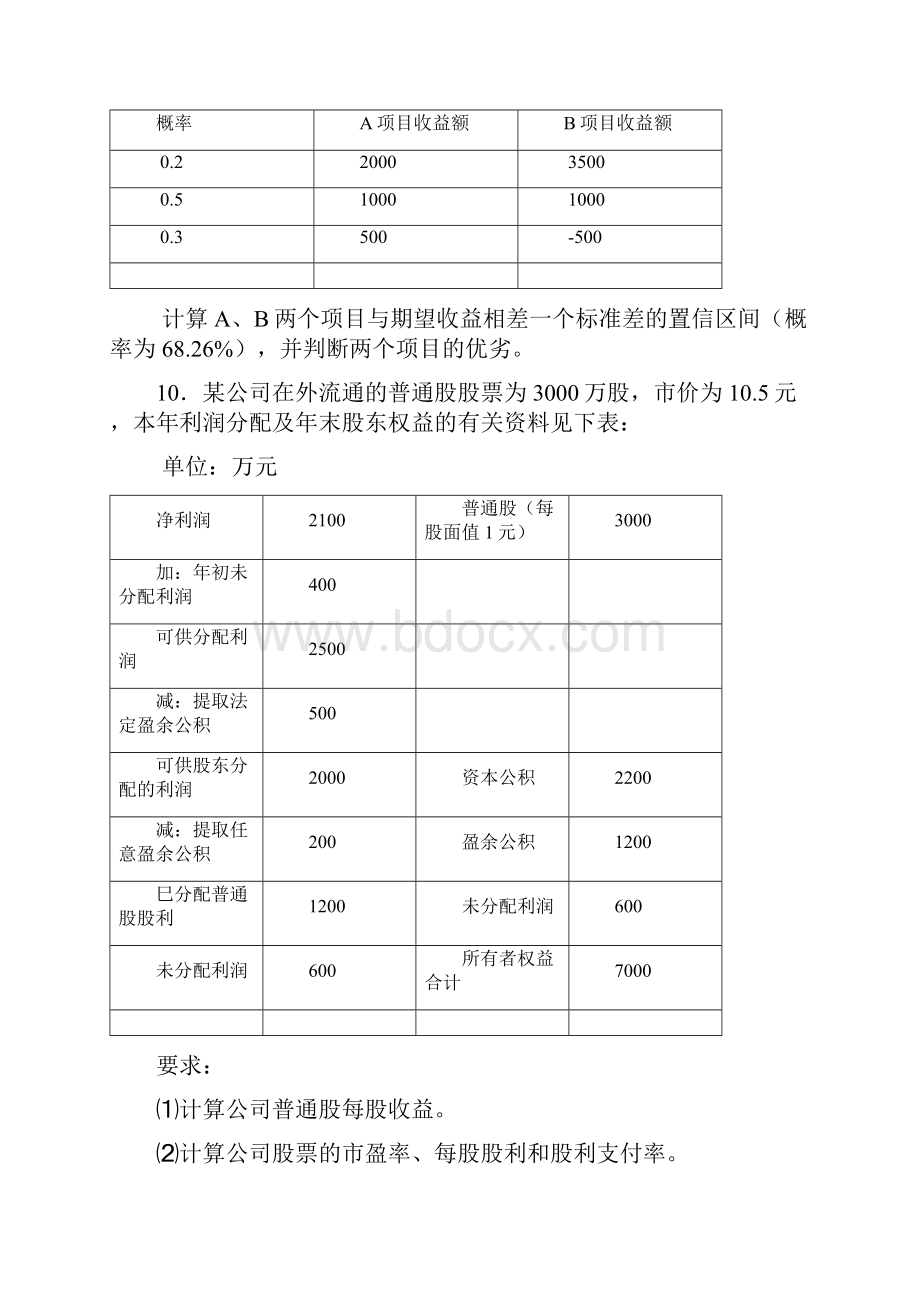 财务管理学复习试题计算题.docx_第3页