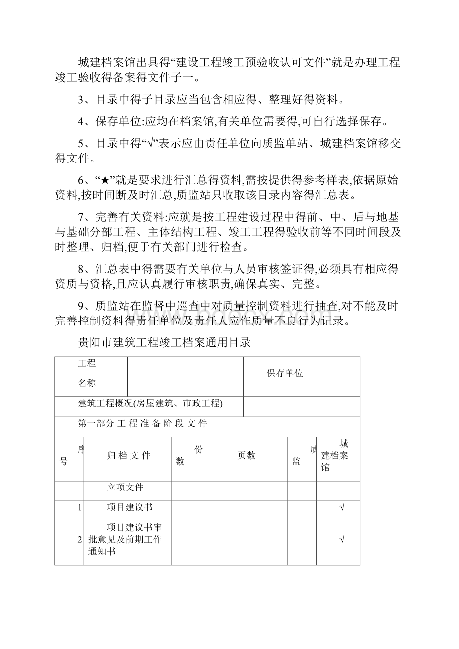 贵阳市建设工程竣工档案归档范围档案馆.docx_第2页