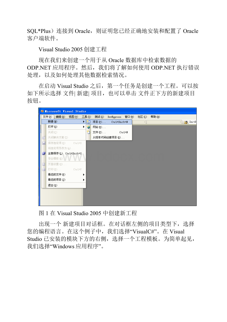 在Oracle数据库上使用Visual Studio 构建 NET应用程序.docx_第2页