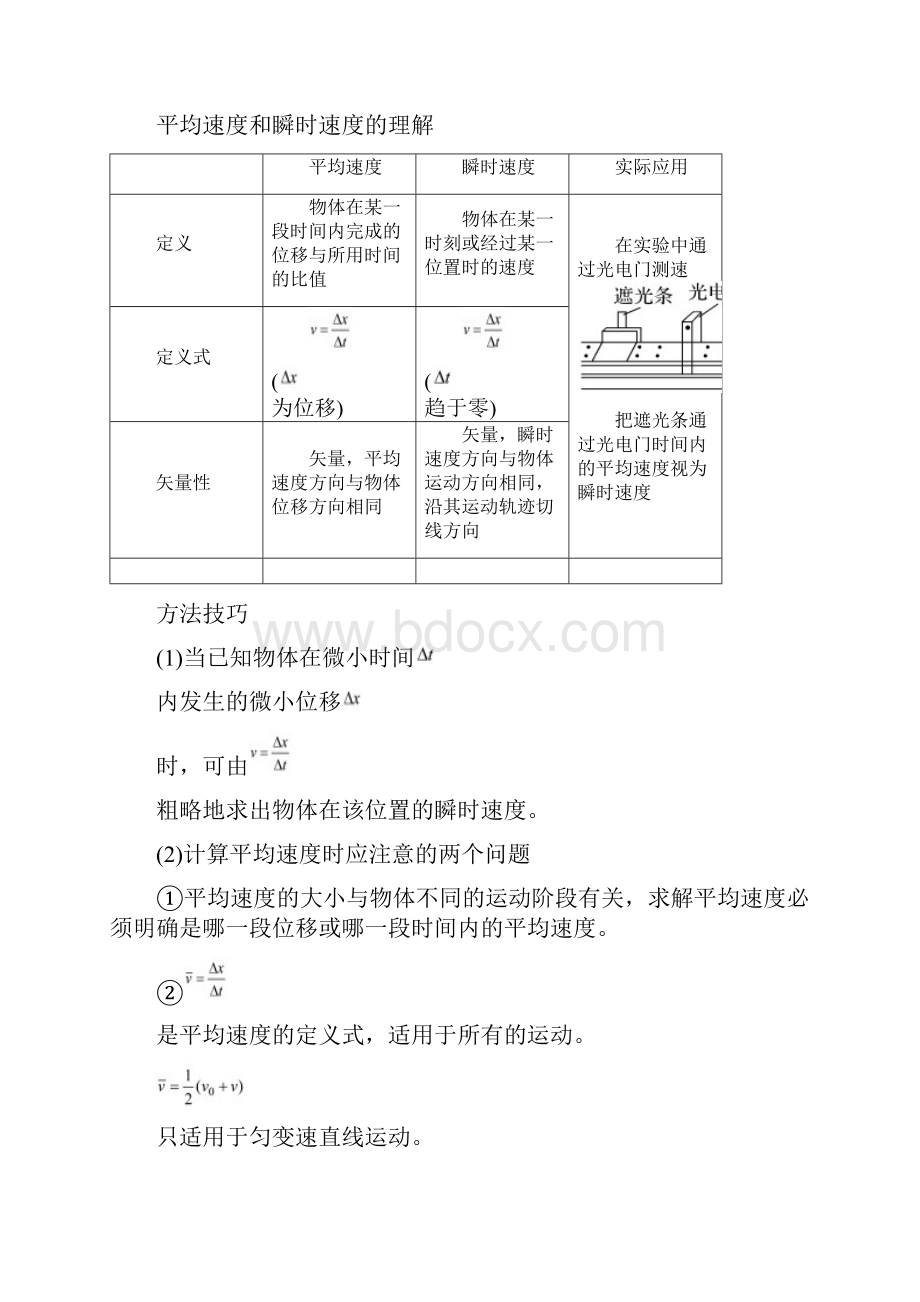 高中物理知识总结人教版高中物理必修一知识点总结.docx_第2页