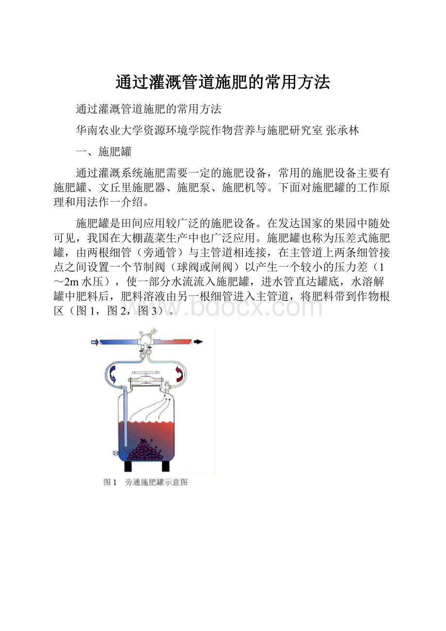 通过灌溉管道施肥的常用方法.docx_第1页