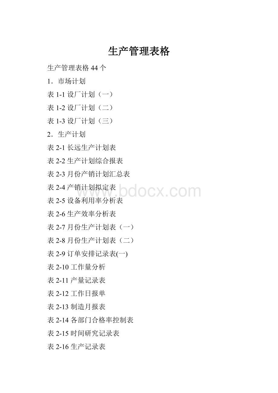 生产管理表格.docx