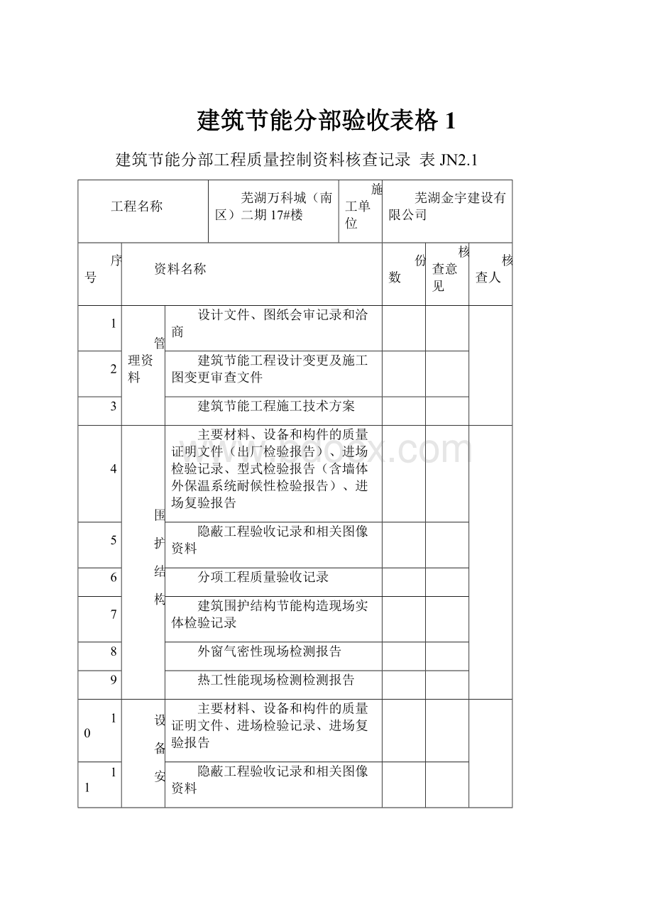 建筑节能分部验收表格1.docx