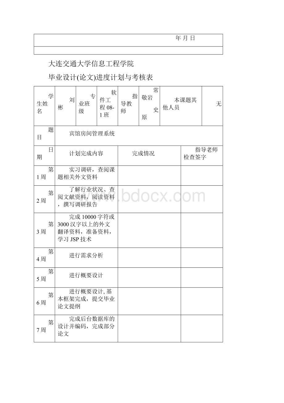 宾馆房间管理系统论文 学位论文.docx_第3页