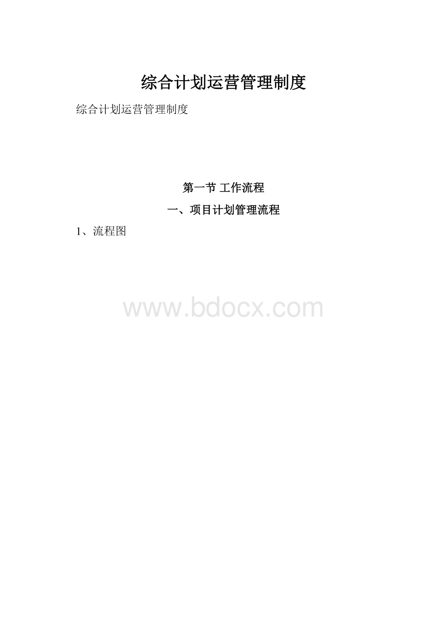 综合计划运营管理制度.docx