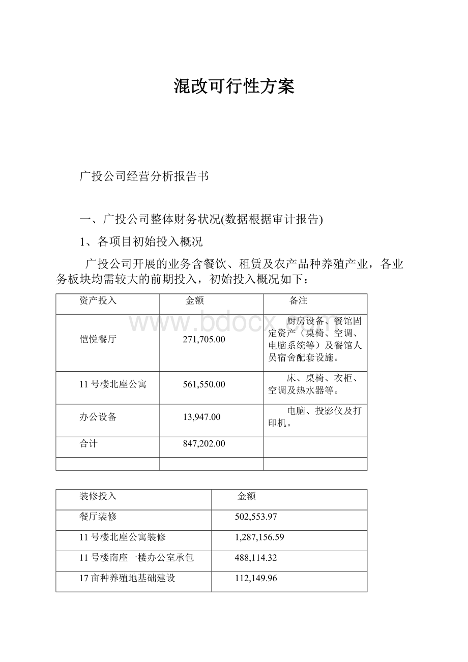 混改可行性方案.docx