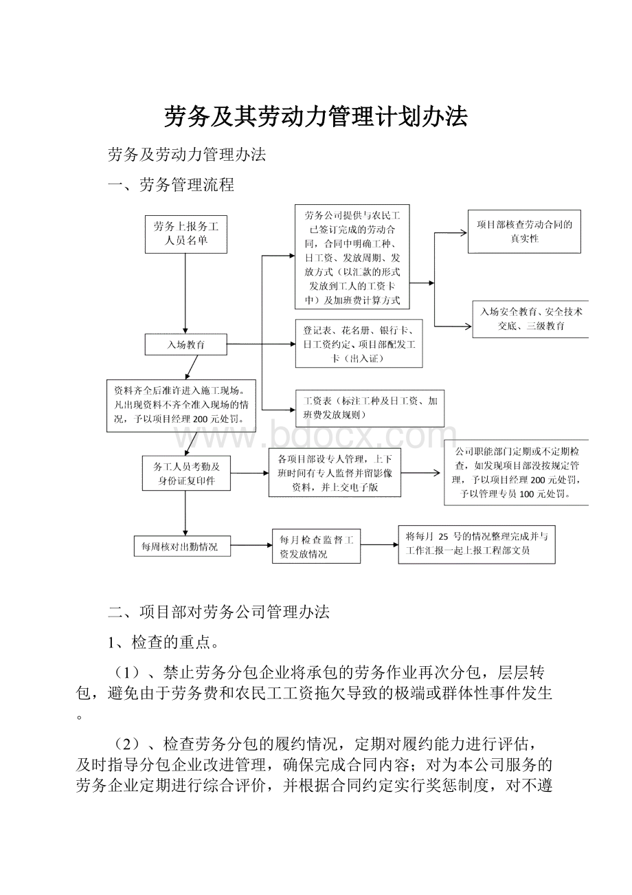 劳务及其劳动力管理计划办法.docx