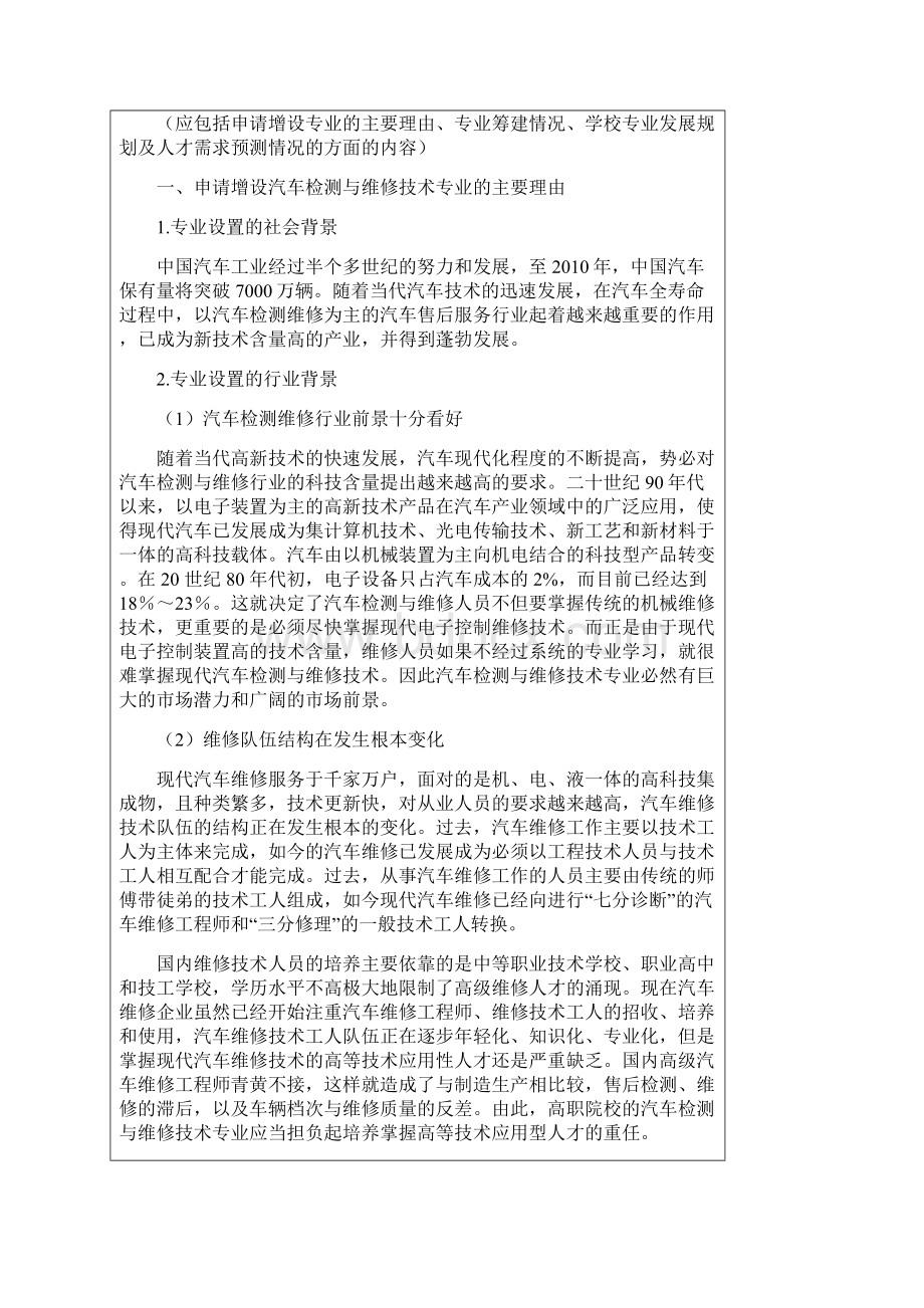 汽车检测与维修专业申报表.docx_第3页