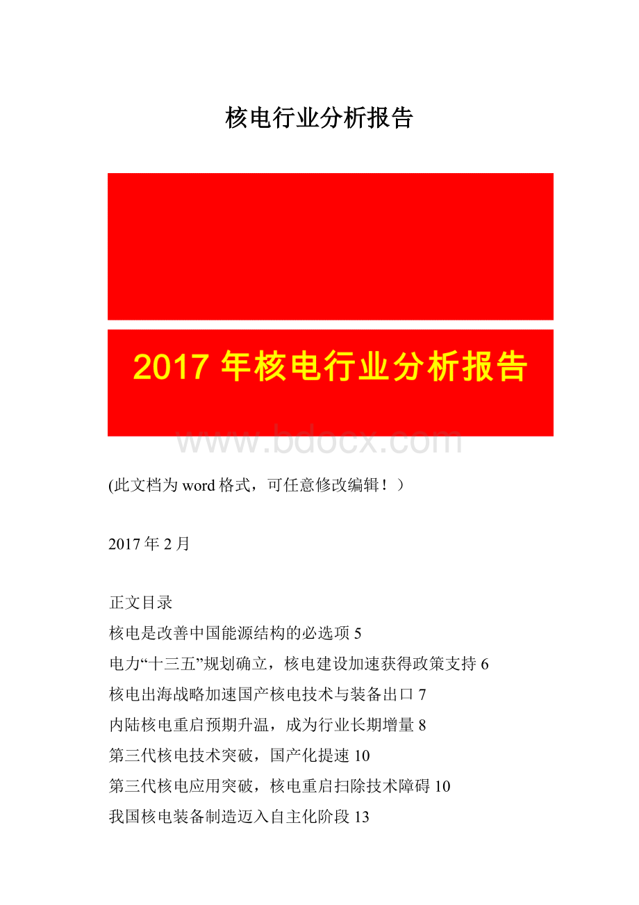 核电行业分析报告.docx_第1页