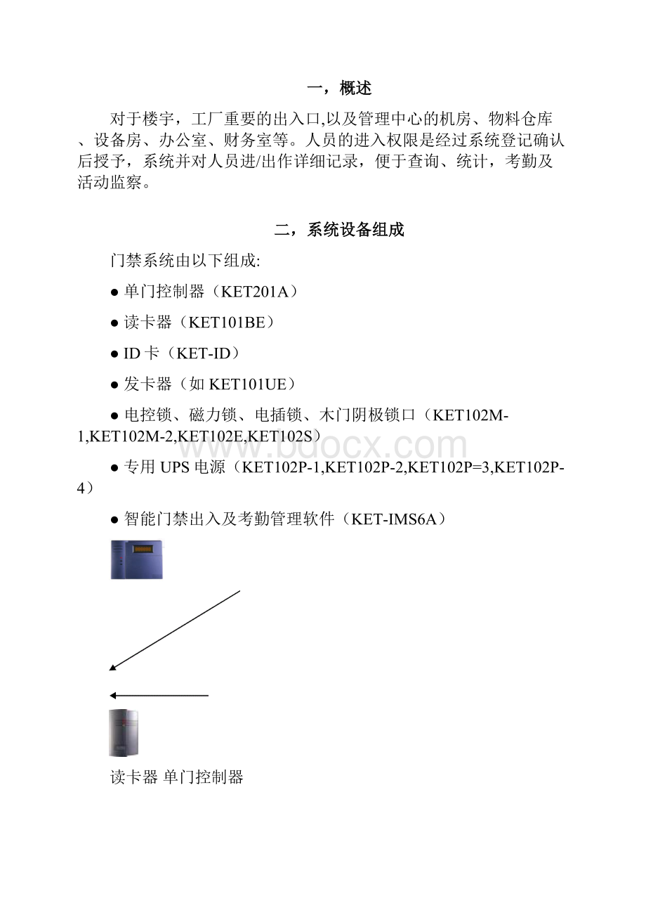 标准单门门禁考勤方案.docx_第2页