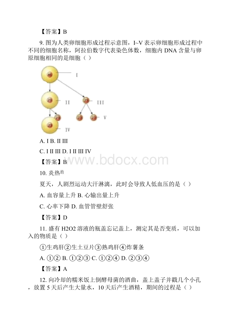 上海市普通高中学业水平等级性考试生物试题.docx_第3页