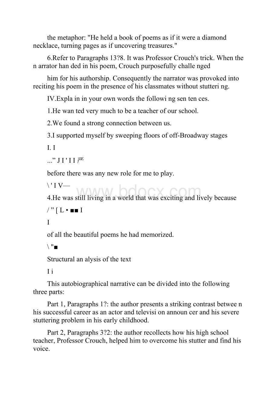 Unit9HowIFoundMyVoice习题含答案答案综合教程四.docx_第3页