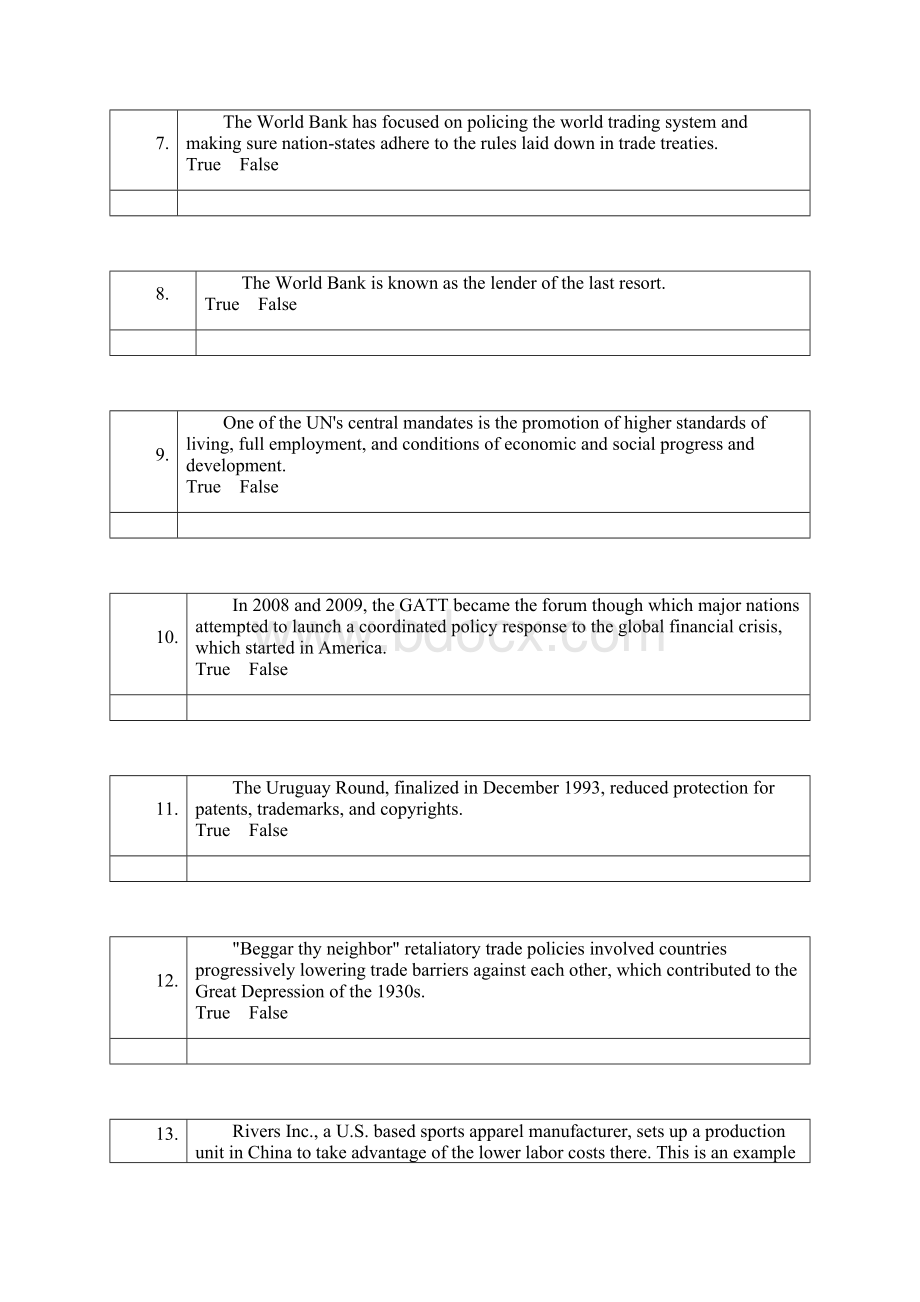 国际商务 英文版 chapter1 练习.docx_第2页