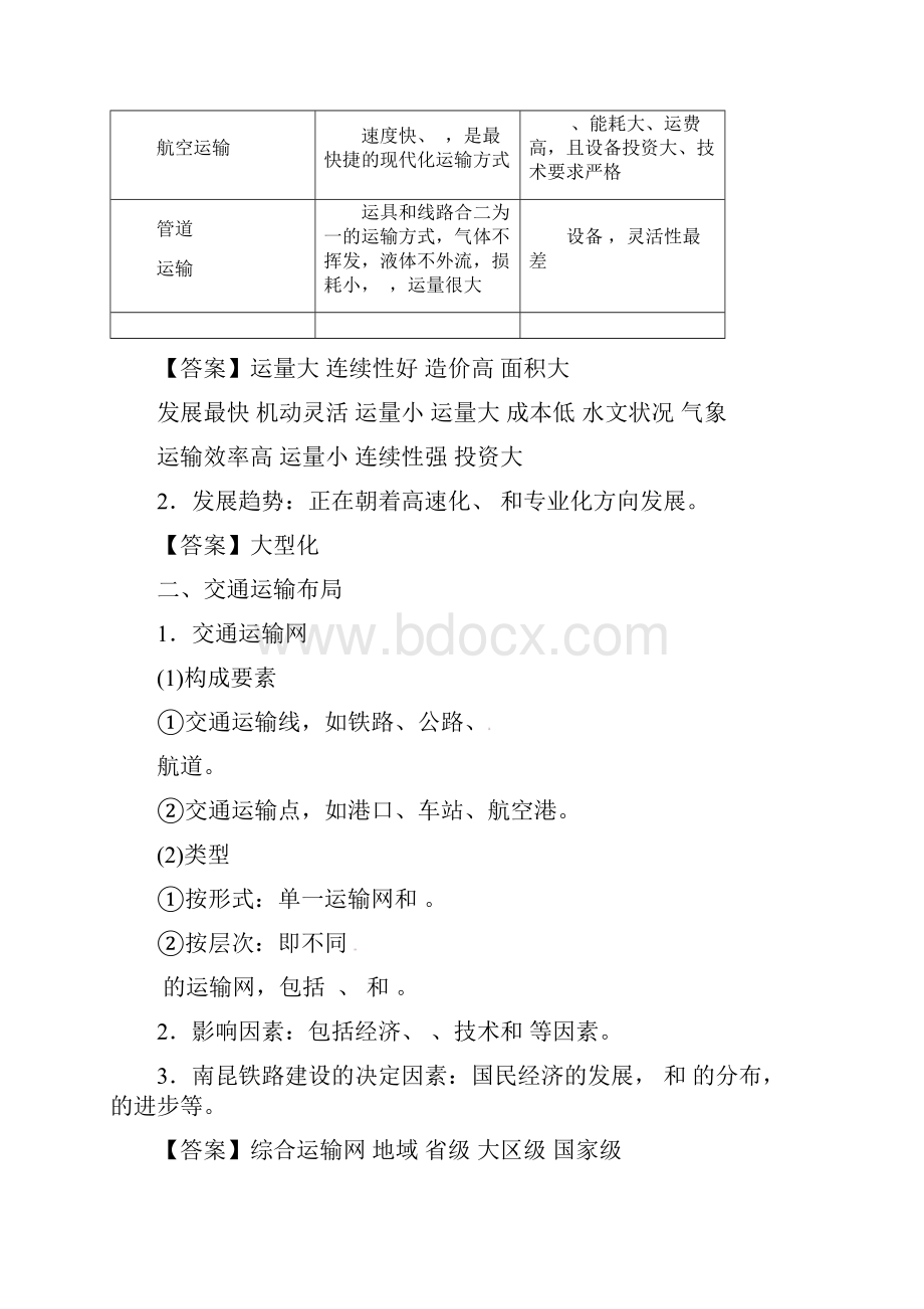 高考地理备考艺体生百日突围 专题13 交通.docx_第3页