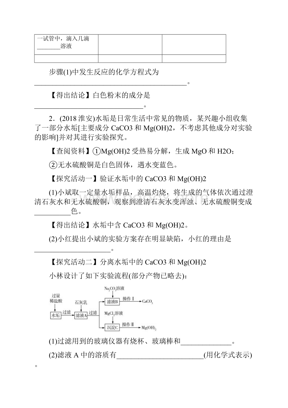 中考化学总复习第2部分专题4科学探究优化训练.docx_第2页