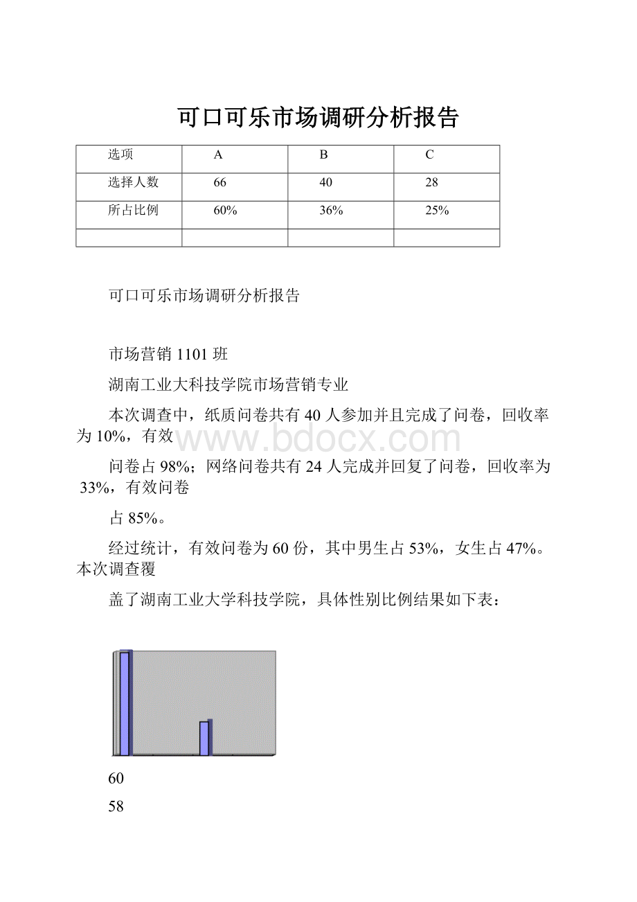 可口可乐市场调研分析报告.docx