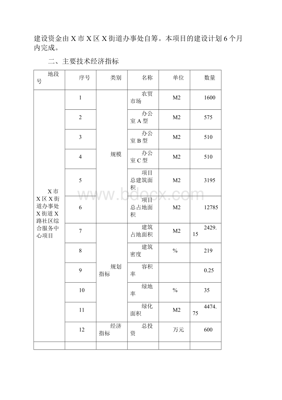 X街道X路社区综合服务中心项目可行性研究报告.docx_第3页