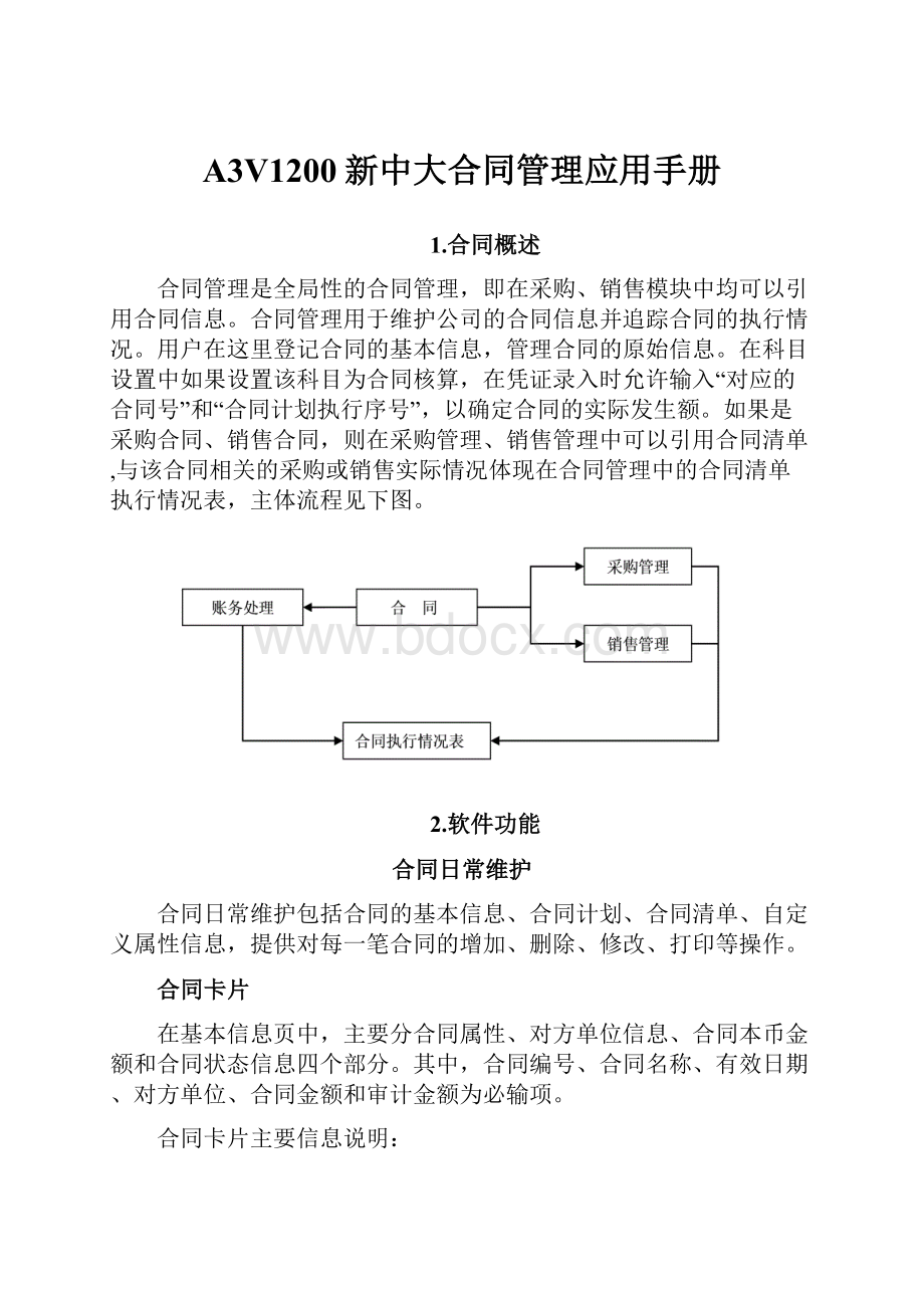 A3V1200新中大合同管理应用手册.docx