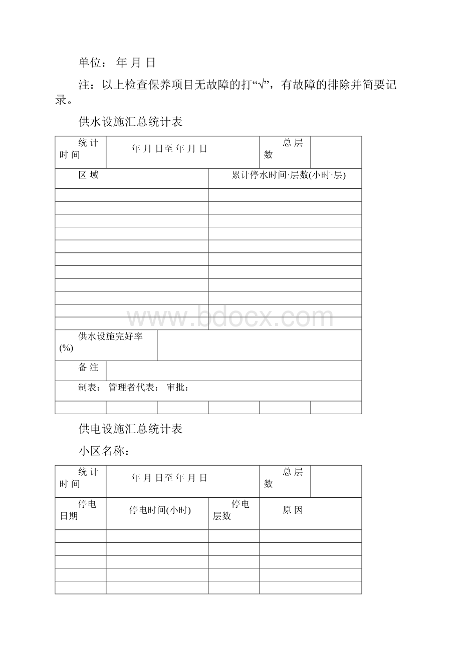 物业管理工程部全套表格辩析.docx_第3页