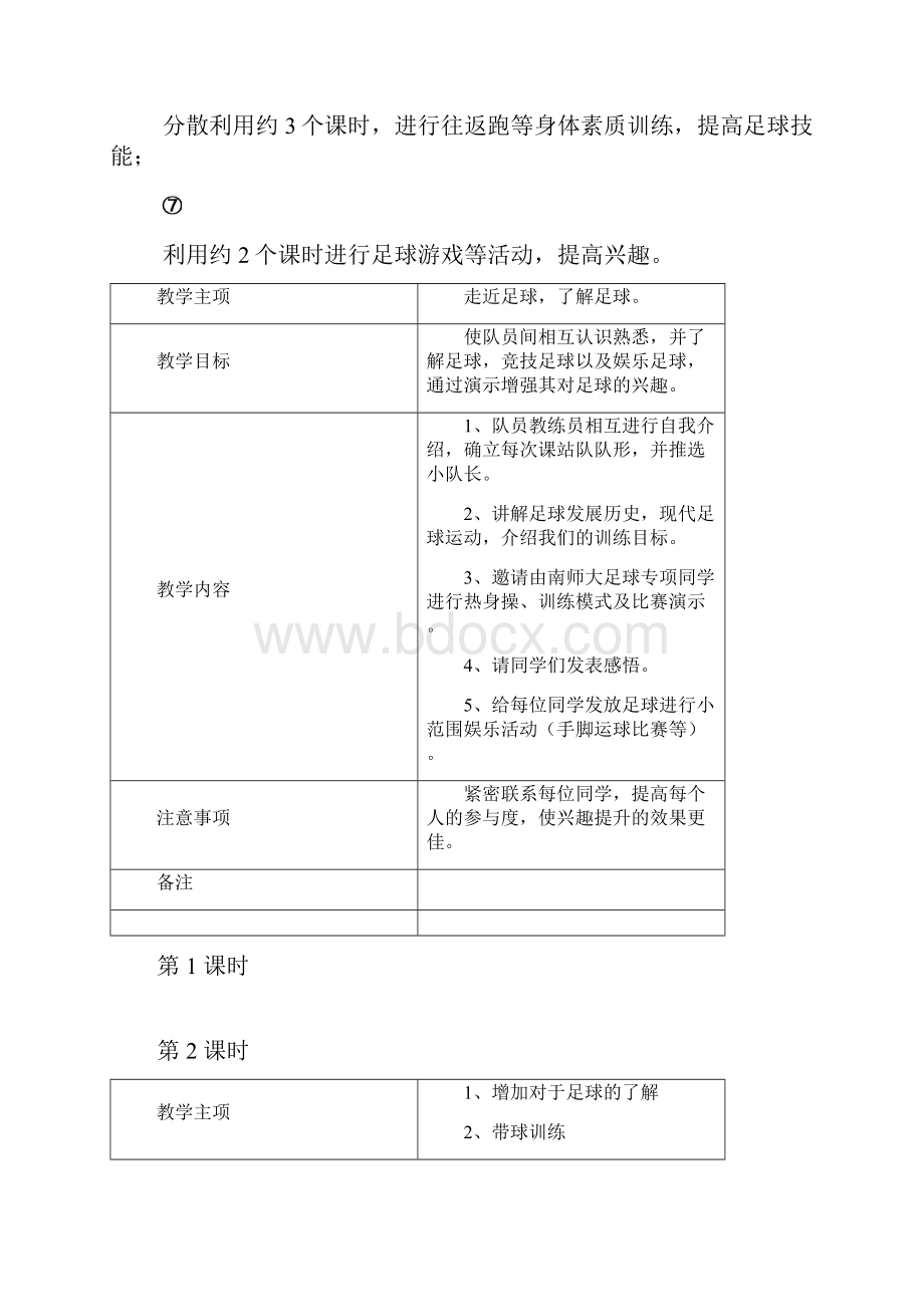 第31期足球兴趣班教案设计.docx_第2页