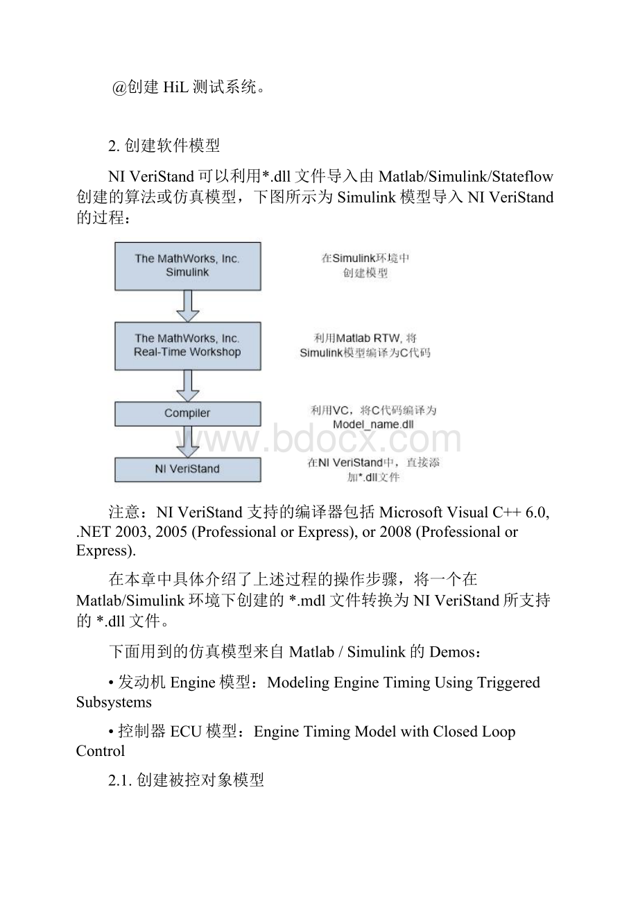 NI VeriStand 使用手册概述 建模 创建MiL环境.docx_第3页