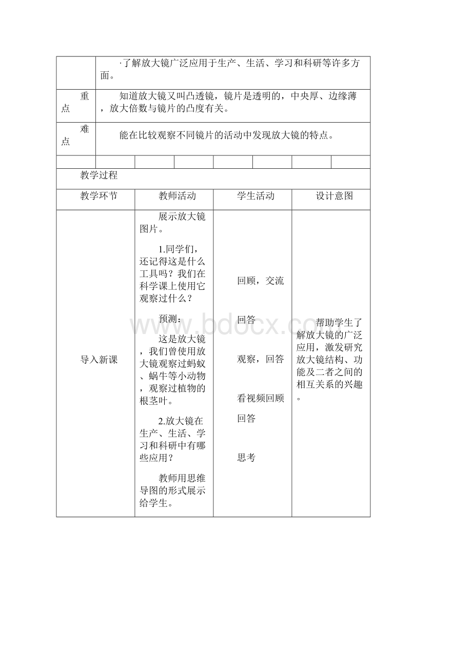 秋最新改版教科版六年级上册科学精品教案第一单元附教学计划.docx_第3页