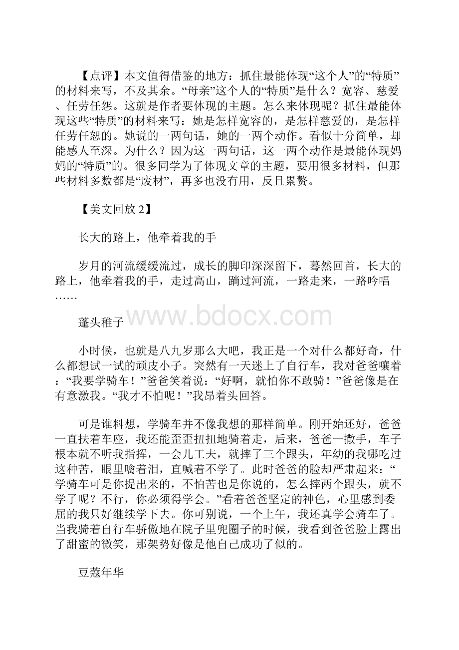 精编初中语文作文指导讲义 文章的层次.docx_第2页