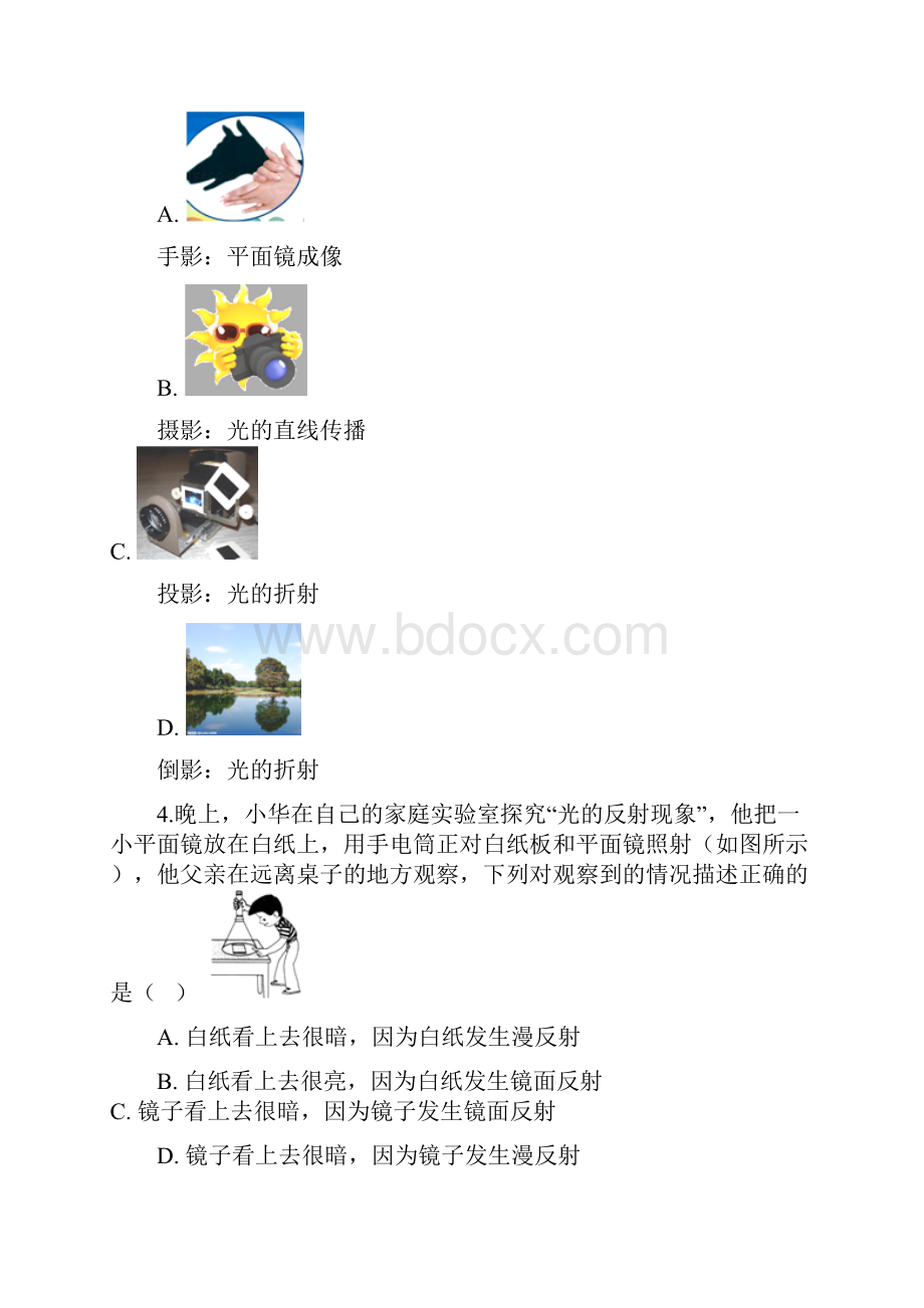 山东省济南市中考物理专题复习光现象.docx_第2页