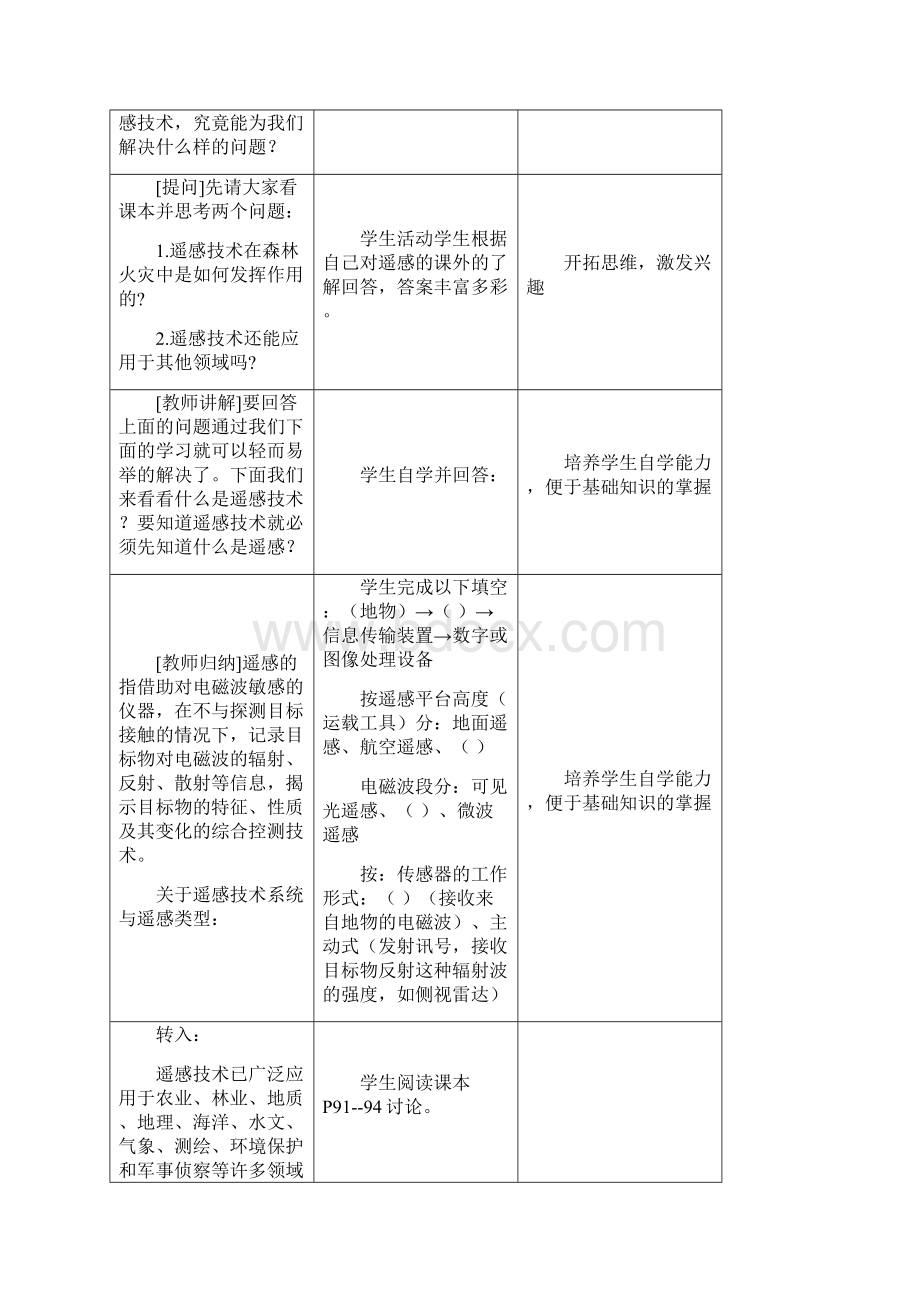 高中地理32《遥感技术及其应用》教案2湘教版必修3.docx_第3页