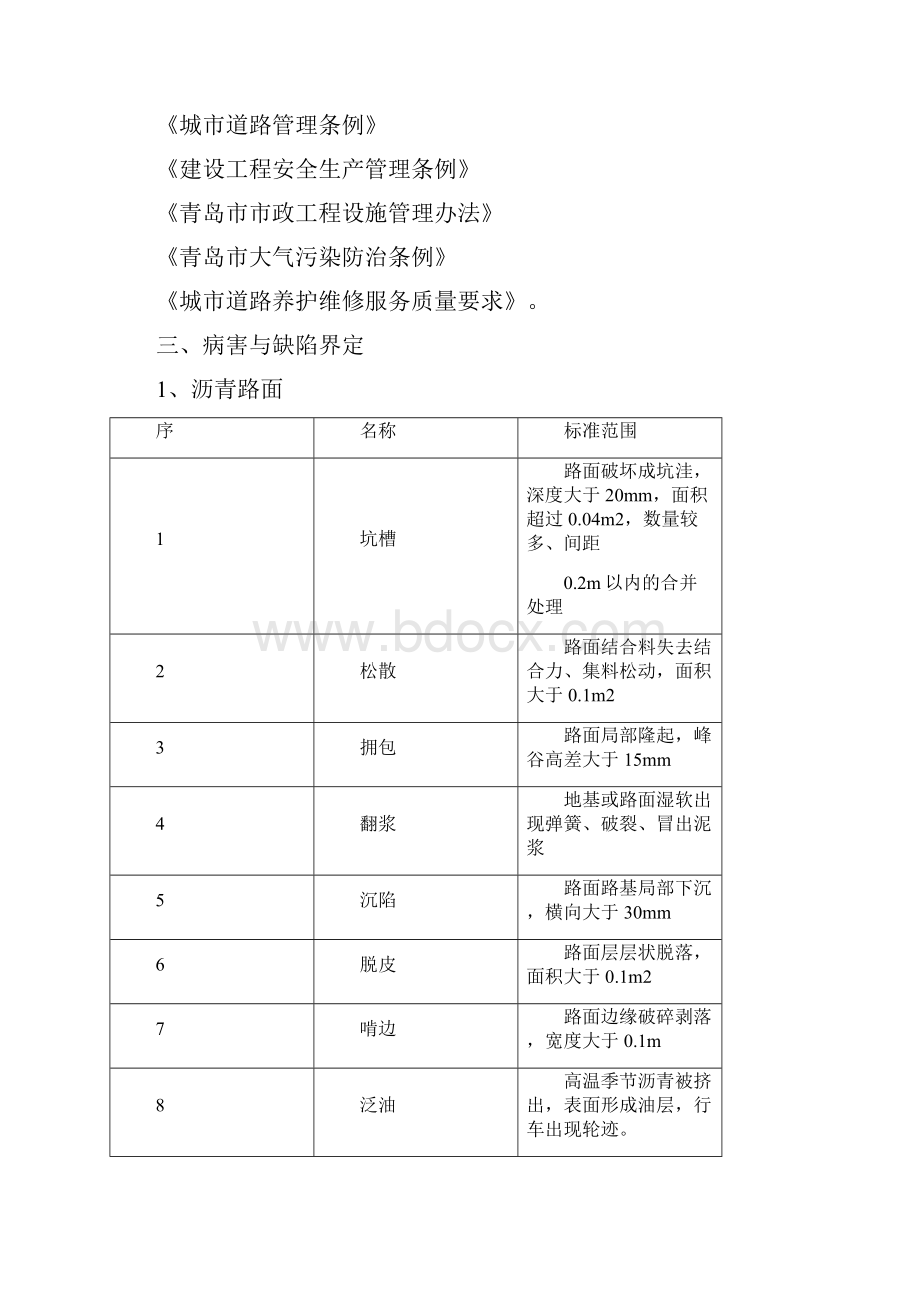 技术规范标准青岛市市政设施养护维修技术标准.docx_第2页