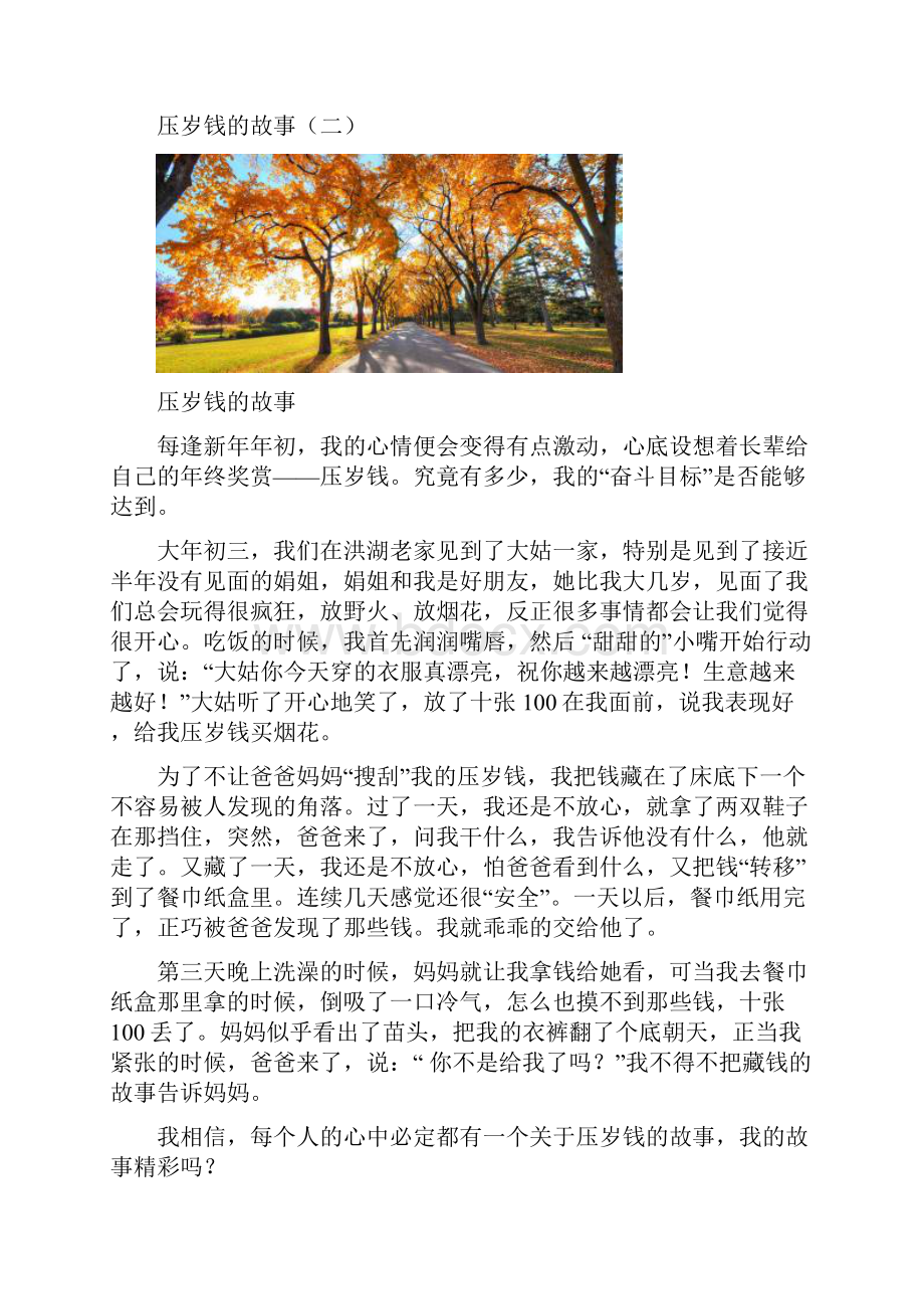 压岁钱的故事共10篇.docx_第2页