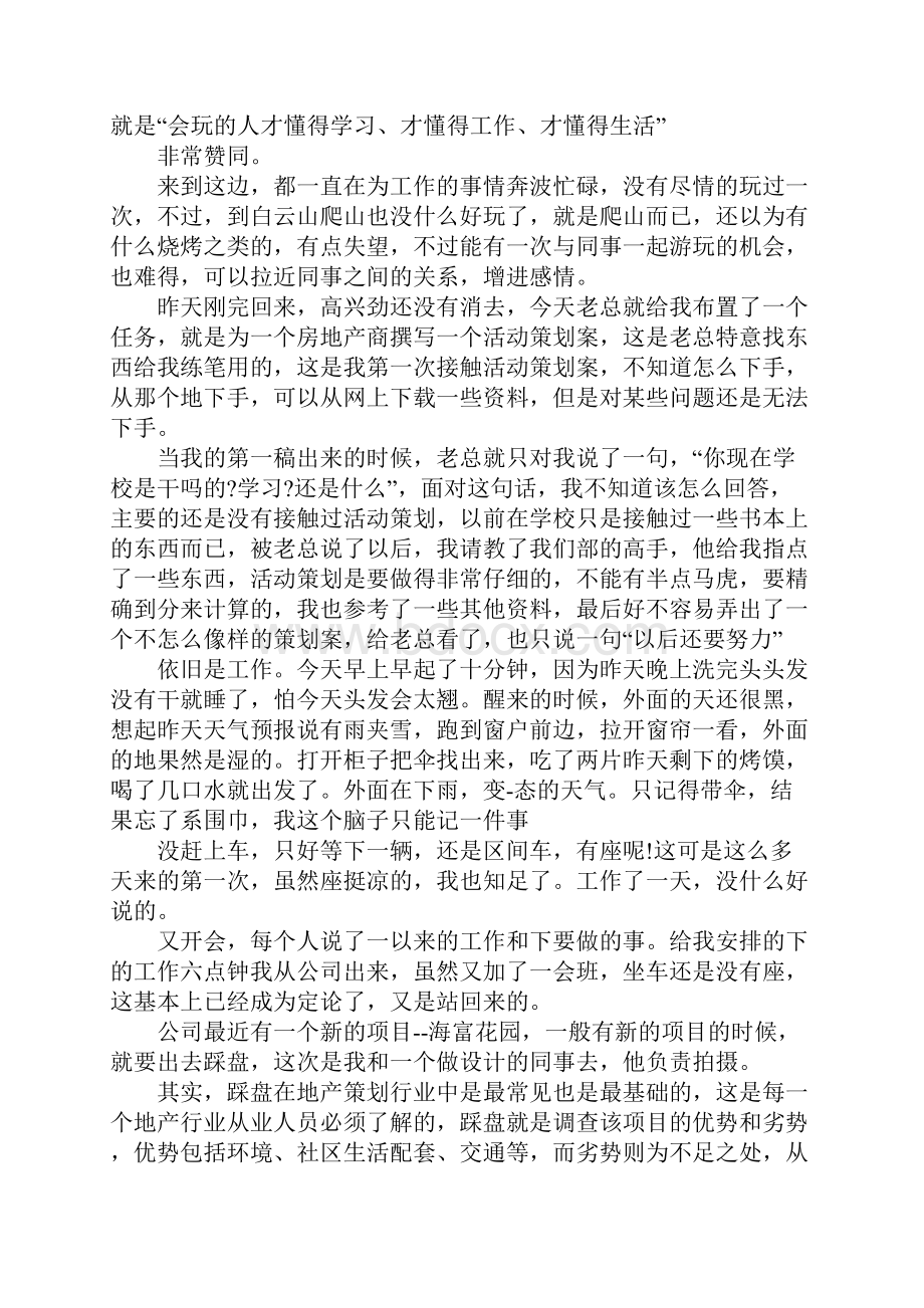 广告文案策划实习日志精选篇.docx_第3页