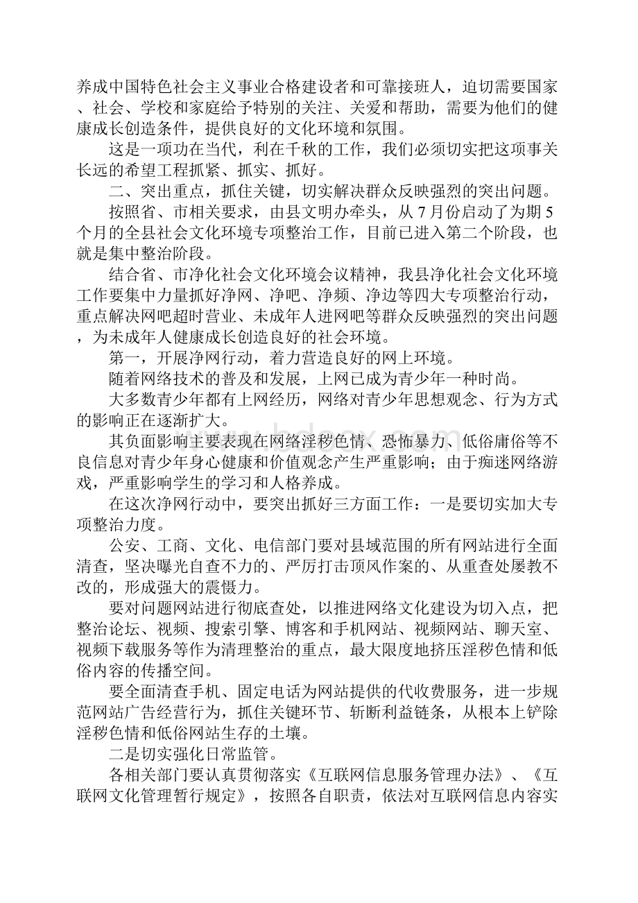 县网吧专项整治工作会议领导讲话稿.docx_第3页