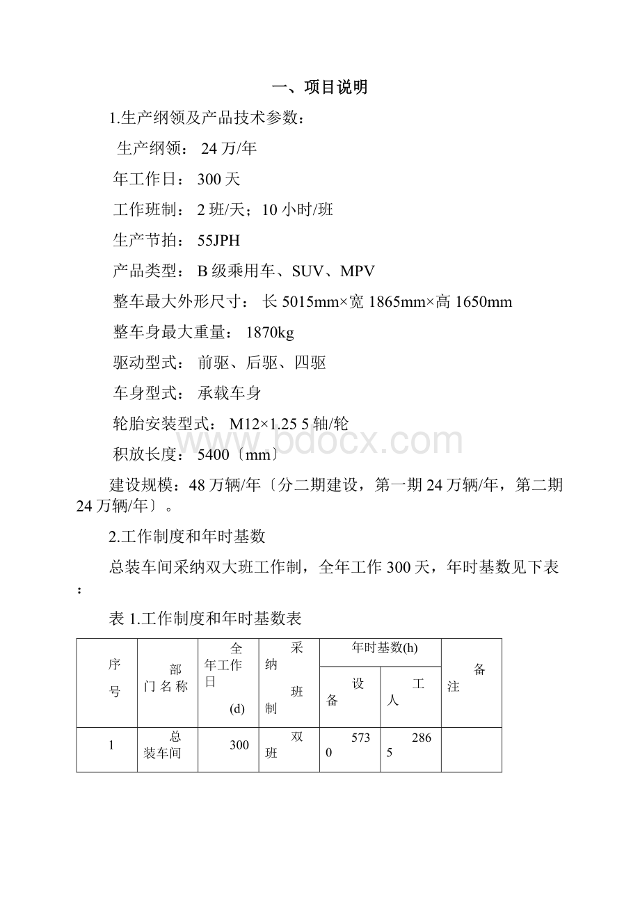 某汽车总装项目总装工艺初步分析报告.docx_第3页