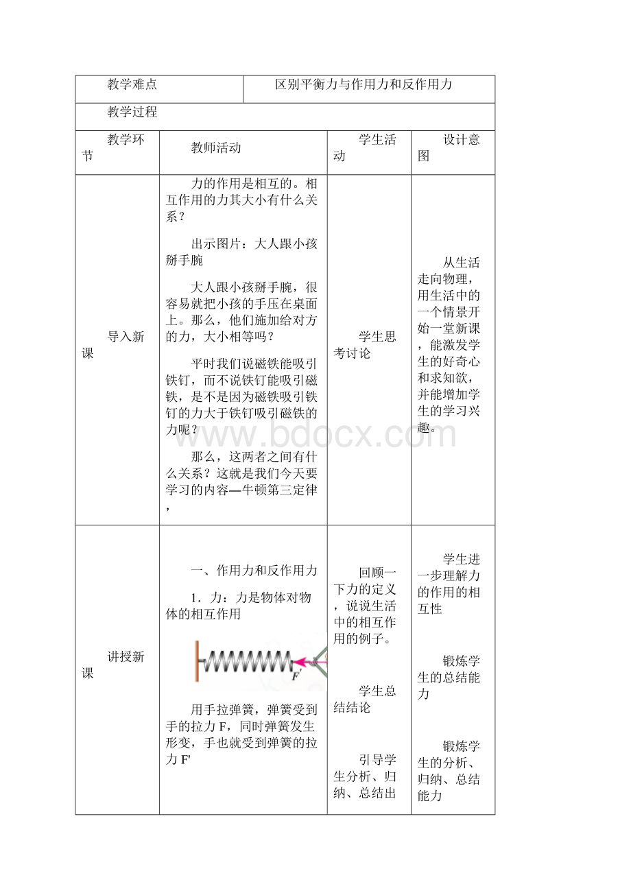 牛顿第三定律教案.docx_第2页