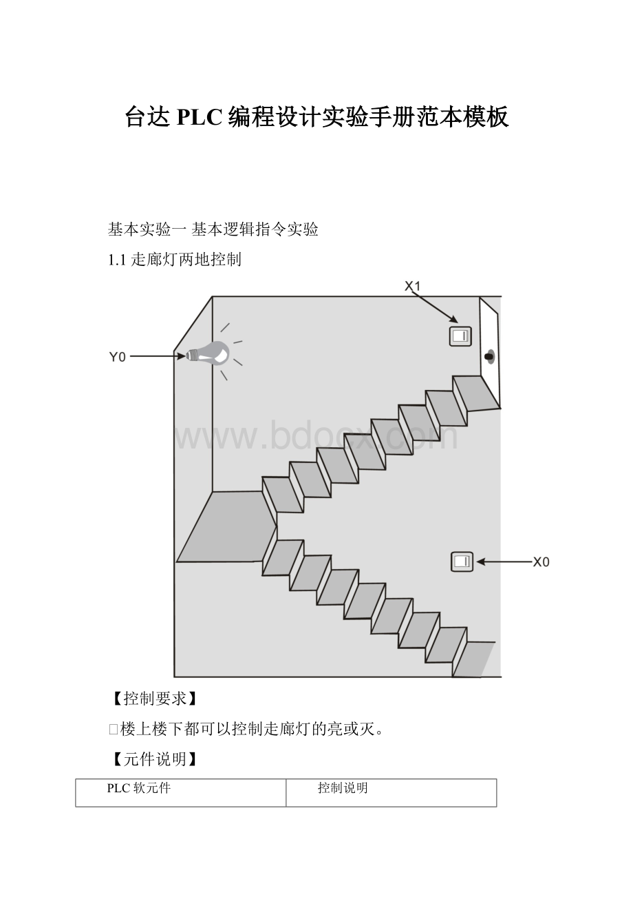 台达PLC编程设计实验手册范本模板.docx