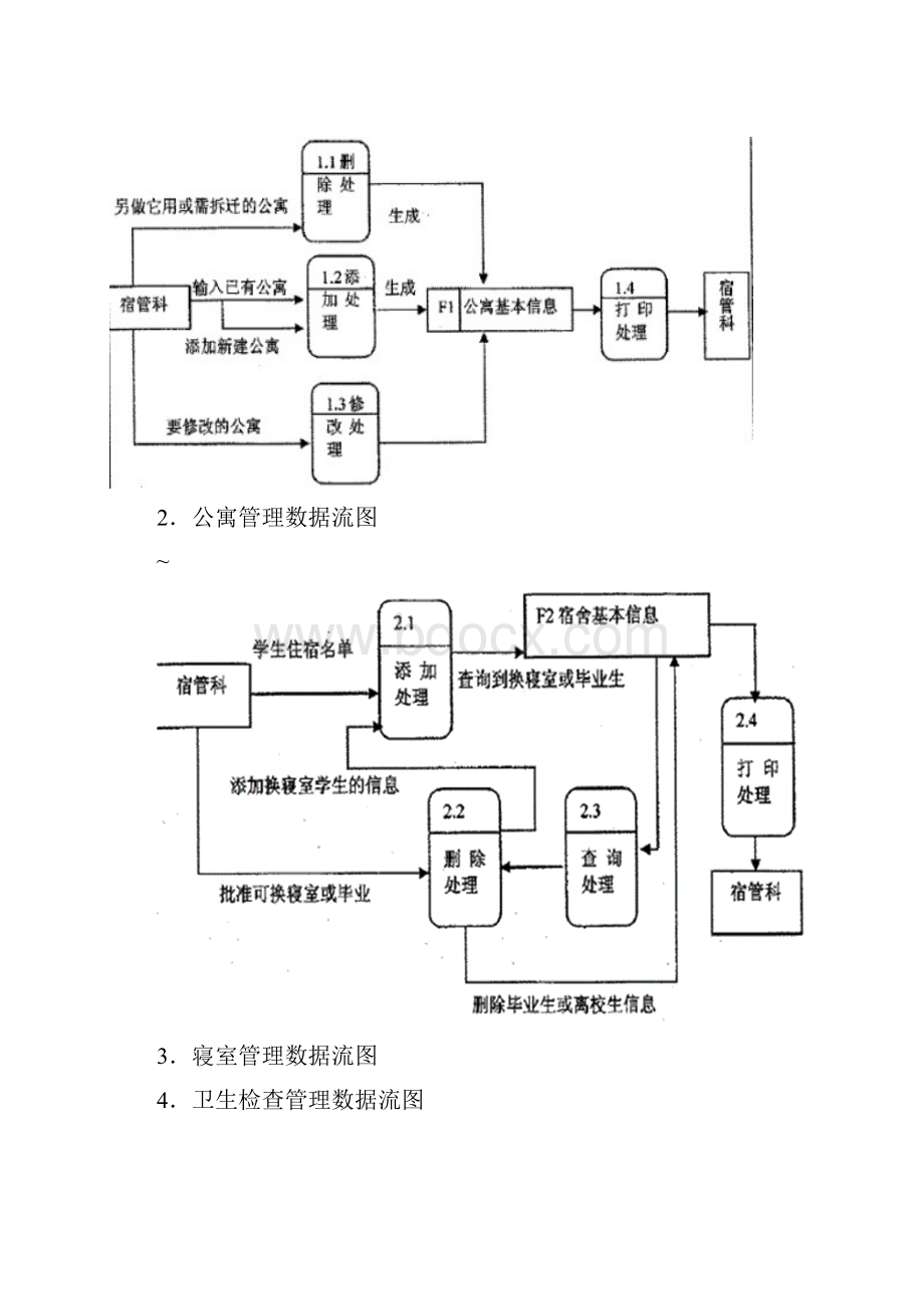 学生宿舍管理系统的数据库设计包括数据流图+实体关系图.docx_第3页