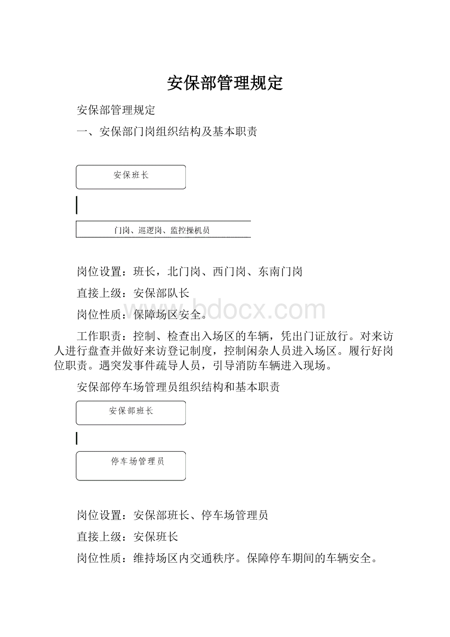 安保部管理规定.docx