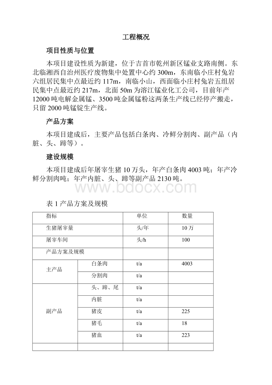 吉首市乾州生猪定点屠宰场建设项目.docx_第2页