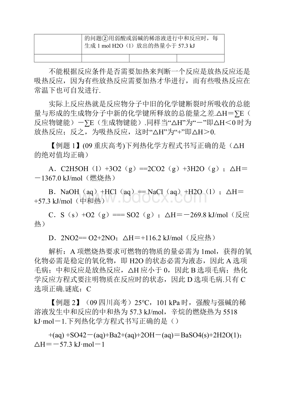 反应热中和热燃烧热的联系与区别.docx_第2页