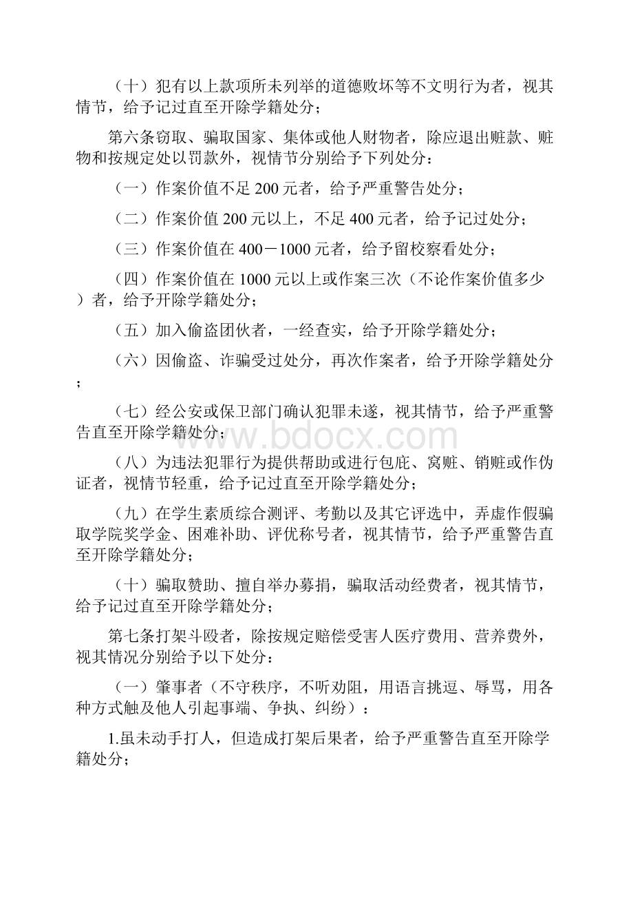 优品课件之职业学院学生违纪处罚规定.docx_第3页