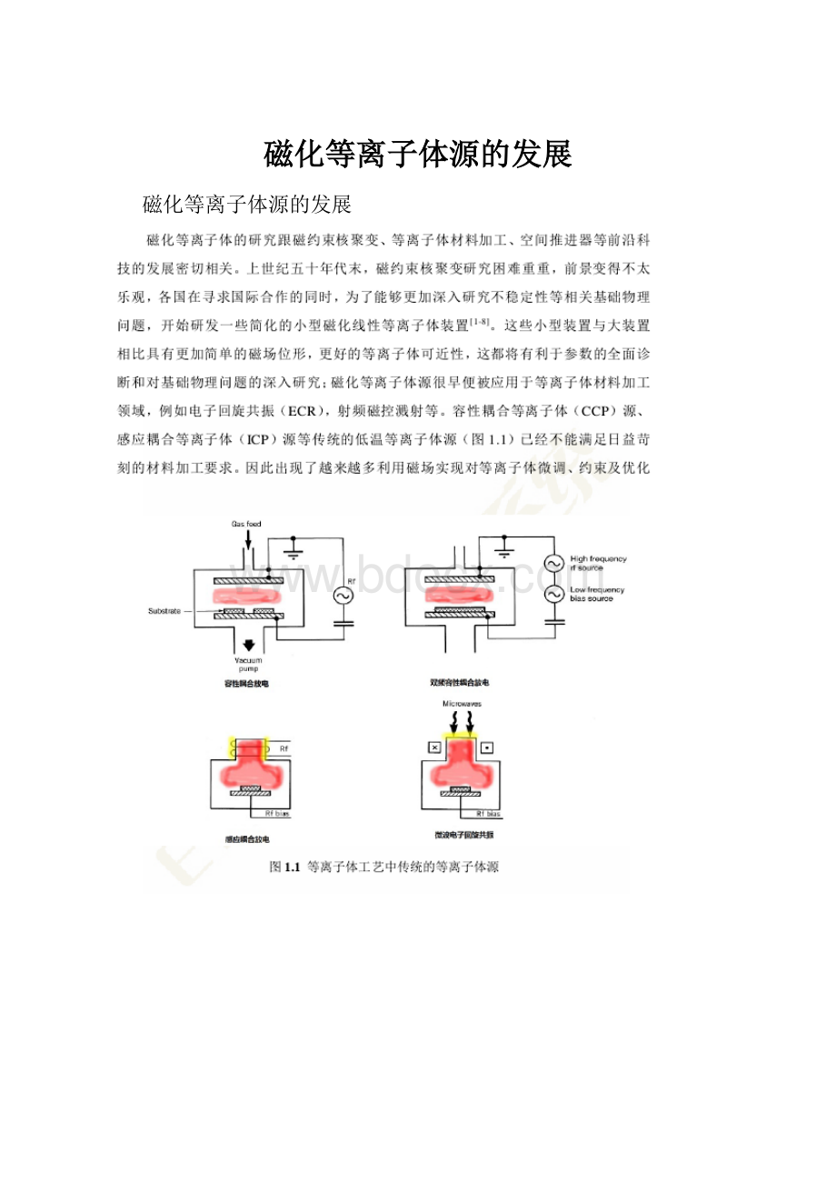 磁化等离子体源的发展.docx_第1页