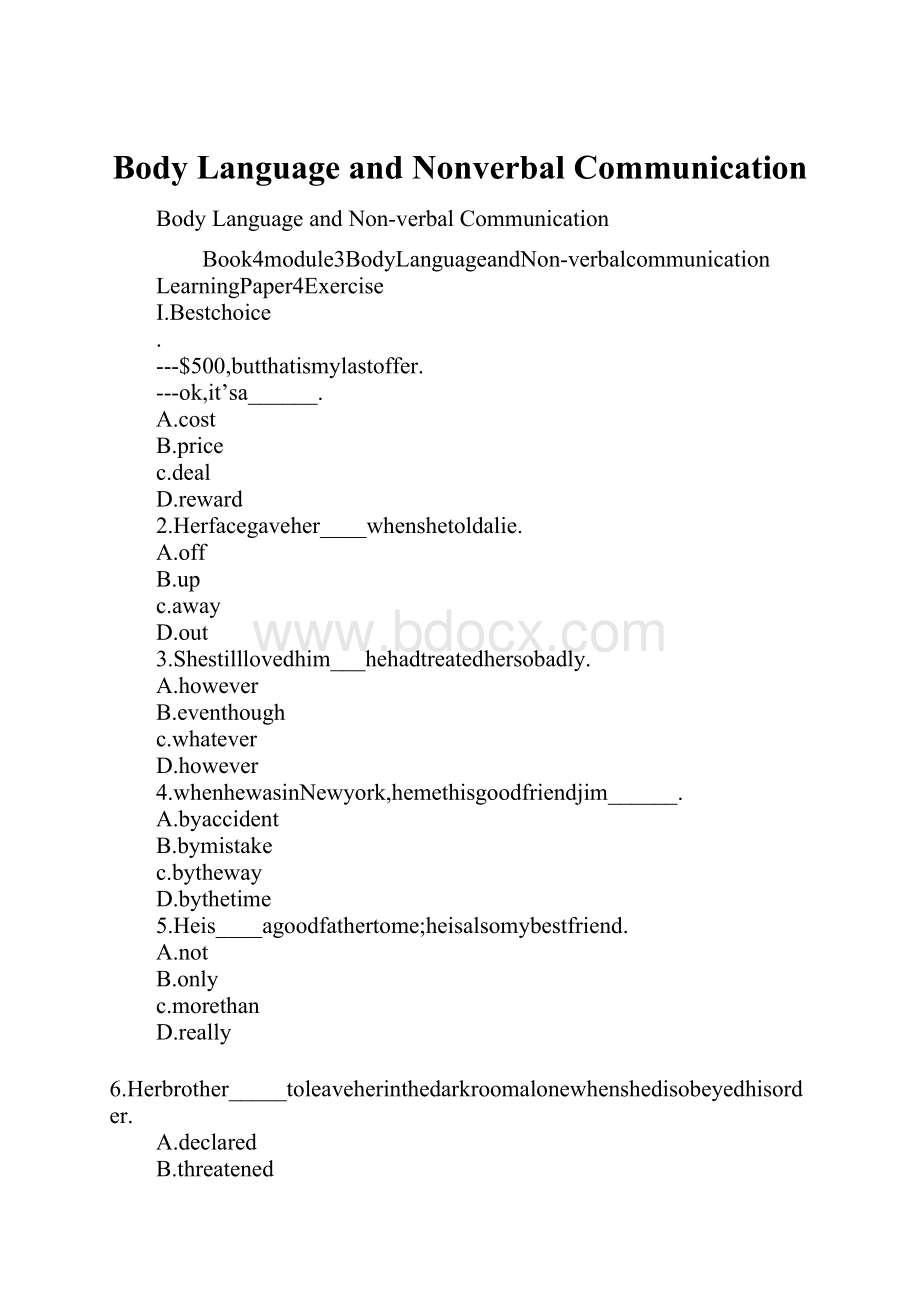 Body Language and Nonverbal Communication.docx