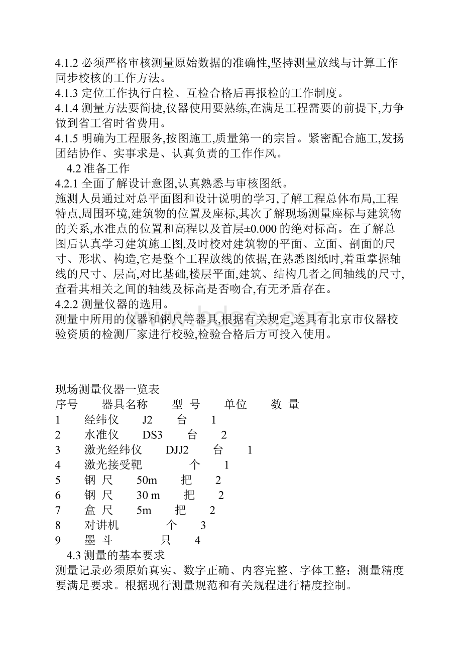 北京西二旗某工程施工测量方案.docx_第3页