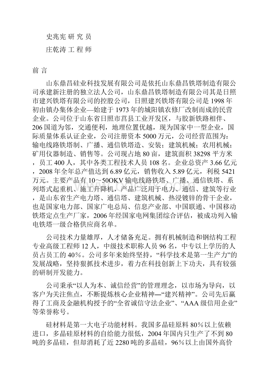 年产200吨电子级多晶硅项目节能评估评估报告.docx_第2页