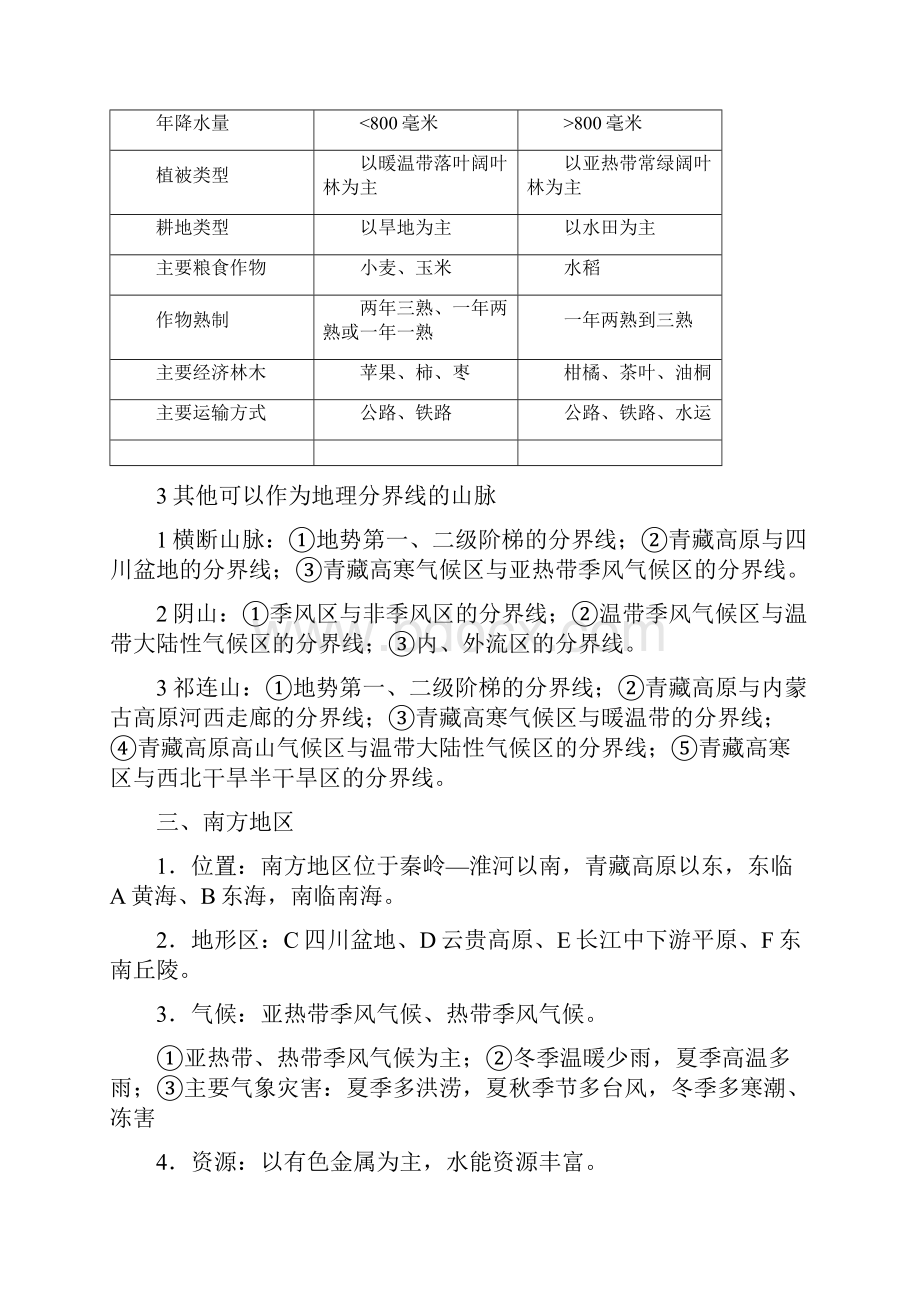 区域地理学案新人教版.docx_第3页