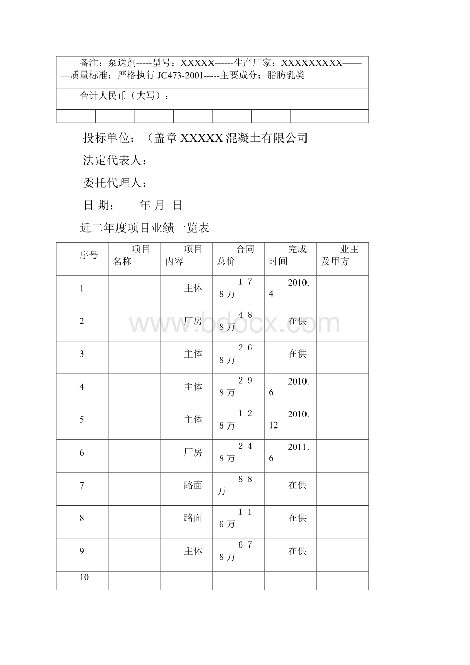 商品混凝土投标书.docx_第3页