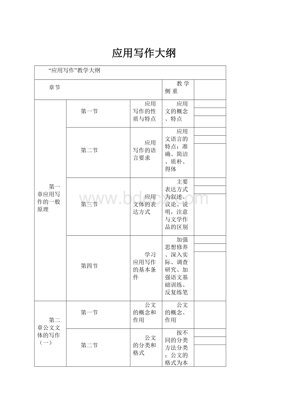 应用写作大纲.docx