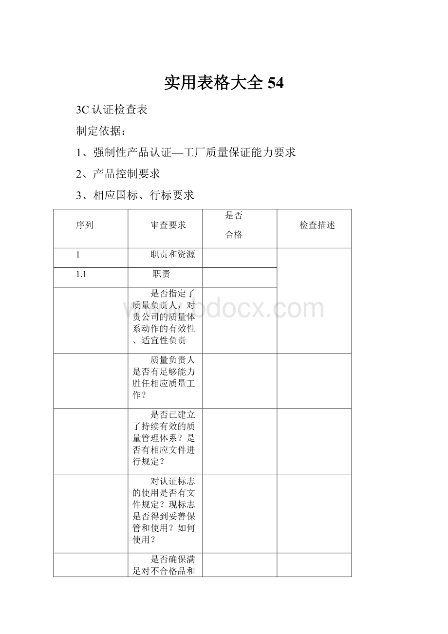 实用表格大全54.docx