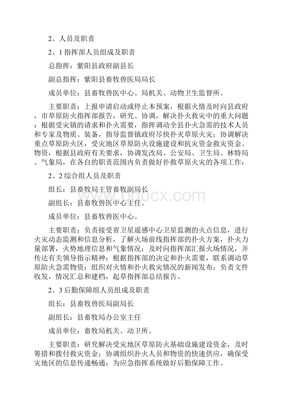 公务员考试必备紫阳县草原火灾应急预案.docx_第2页